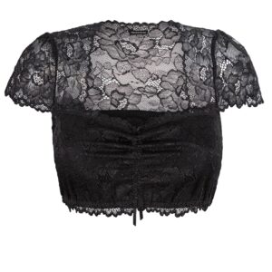Dirndlbluse CAMILLE ~ schwarz